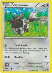 Zigzagoon - 11/12 011/012 card from McDonald's Promos 2015