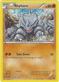 Rhyhorn - 8/12 008/012 card from McDonald's Promos 2015