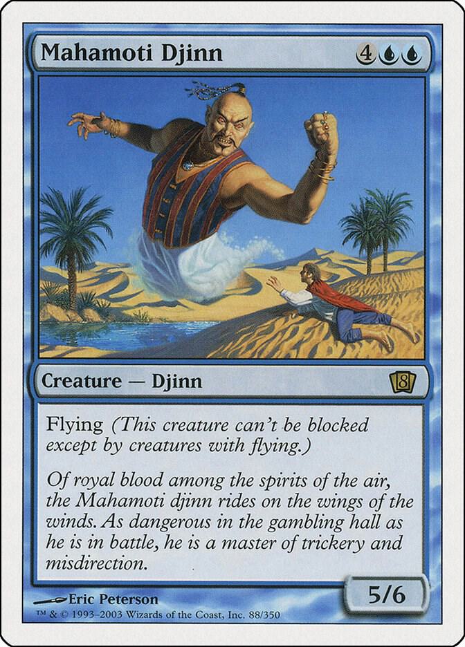 Mahamoti Djinn 88 card from 8th Edition