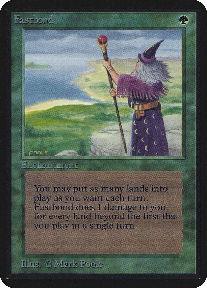 Fastbond card from Alpha Edition