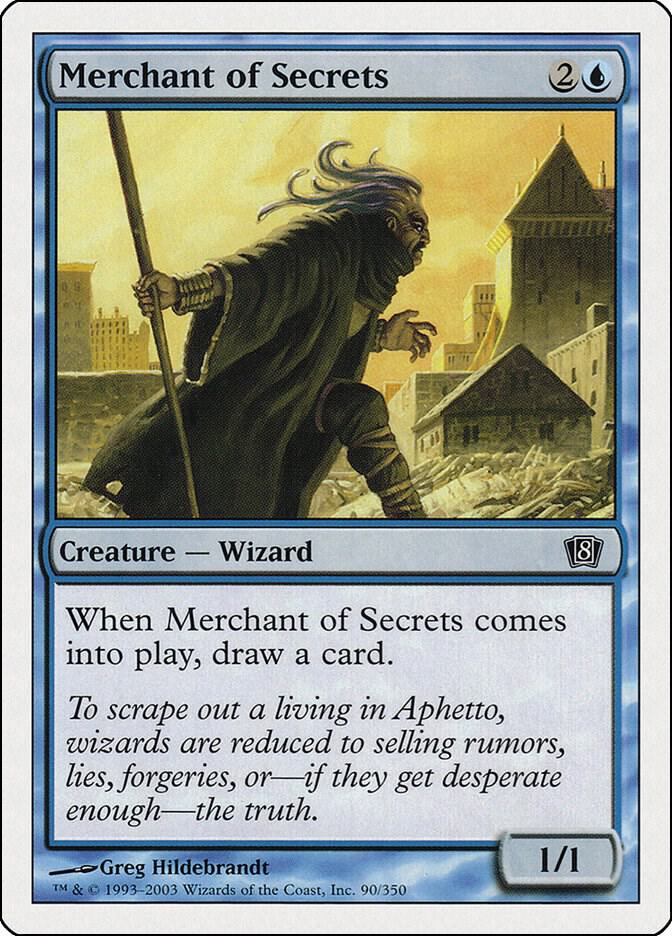 Merchant of Secrets 90 card from 8th Edition