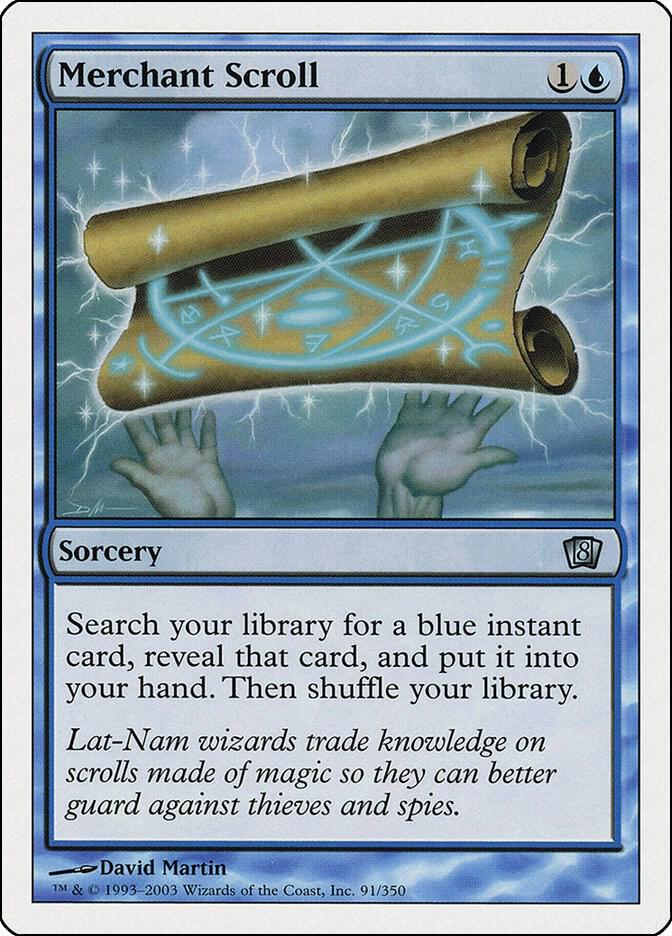 Merchant Scroll 91 card from 8th Edition