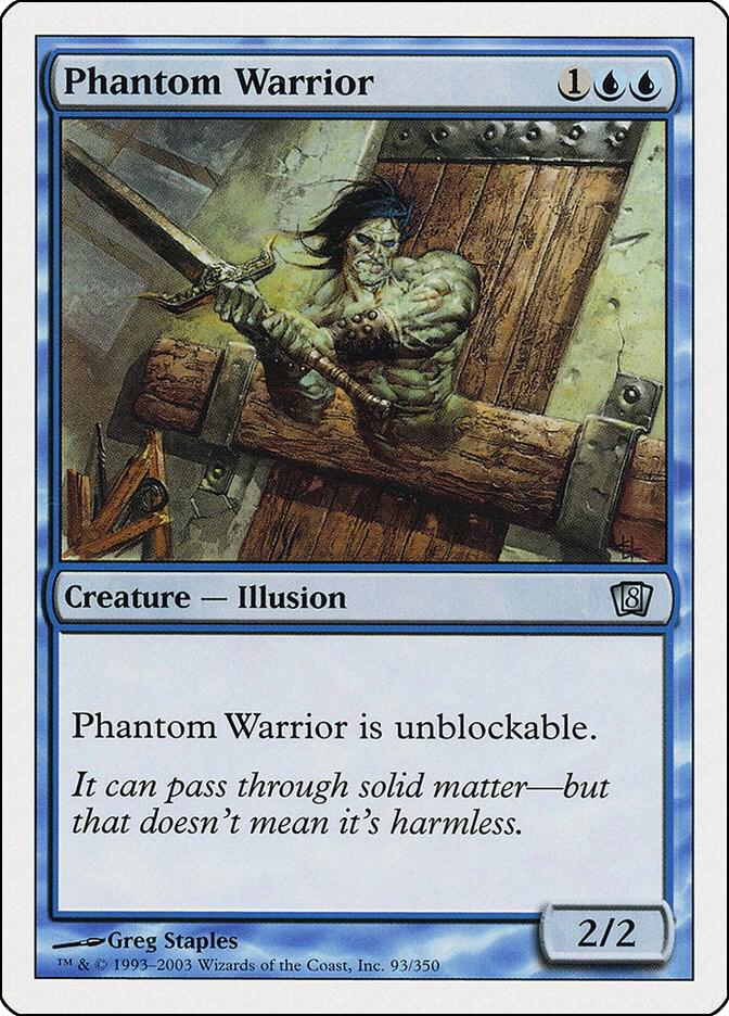 Phantom Warrior 93 card from 8th Edition