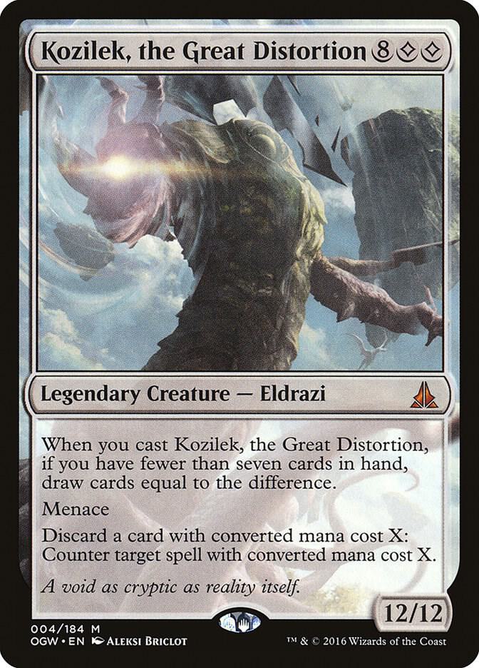 Kozilek, the Great Distortion 4 card from Oath of the Gatewatch