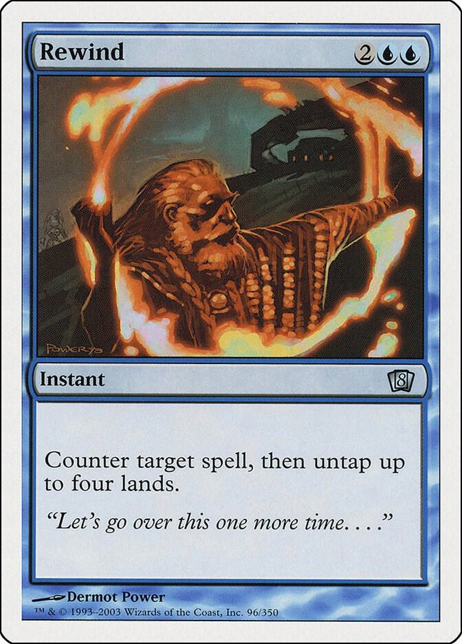 Rewind 96 card from 8th Edition