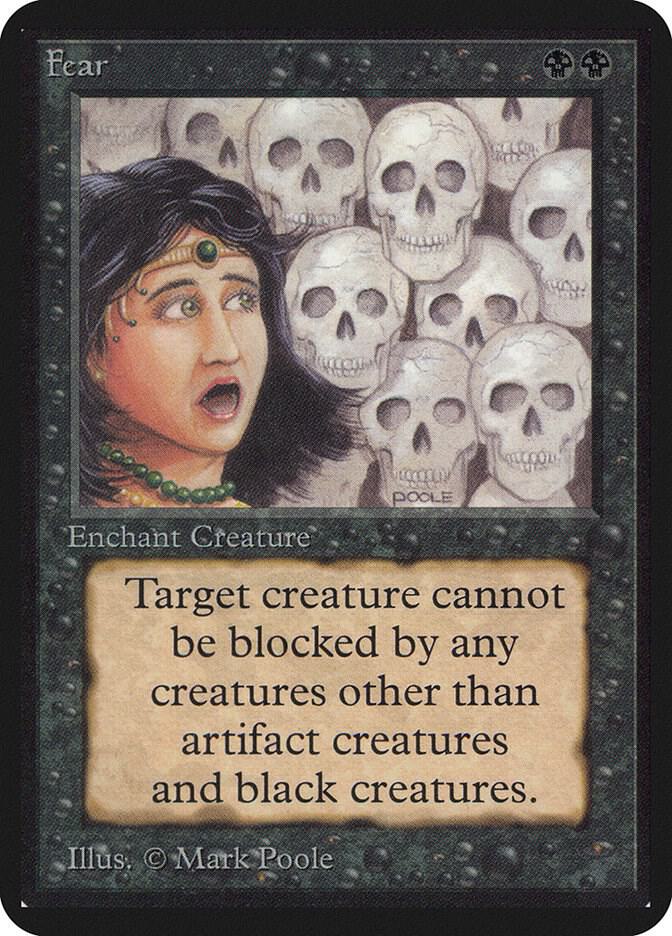 Fear card from Alpha Edition