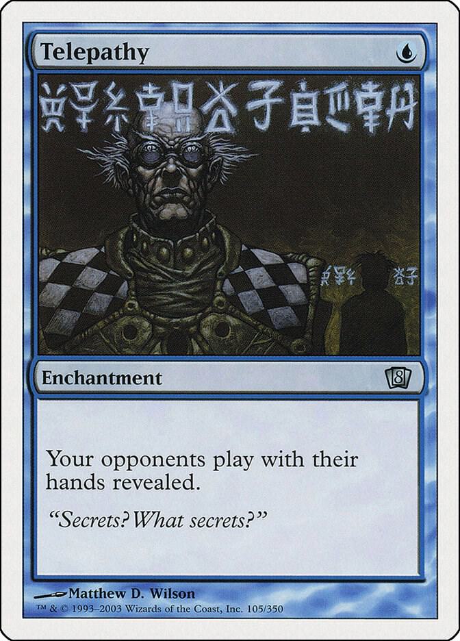 Telepathy 105 card from 8th Edition