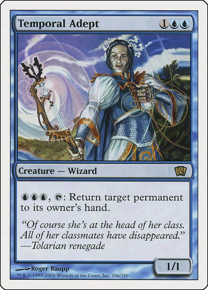 Temporal Adept 106 card from 8th Edition