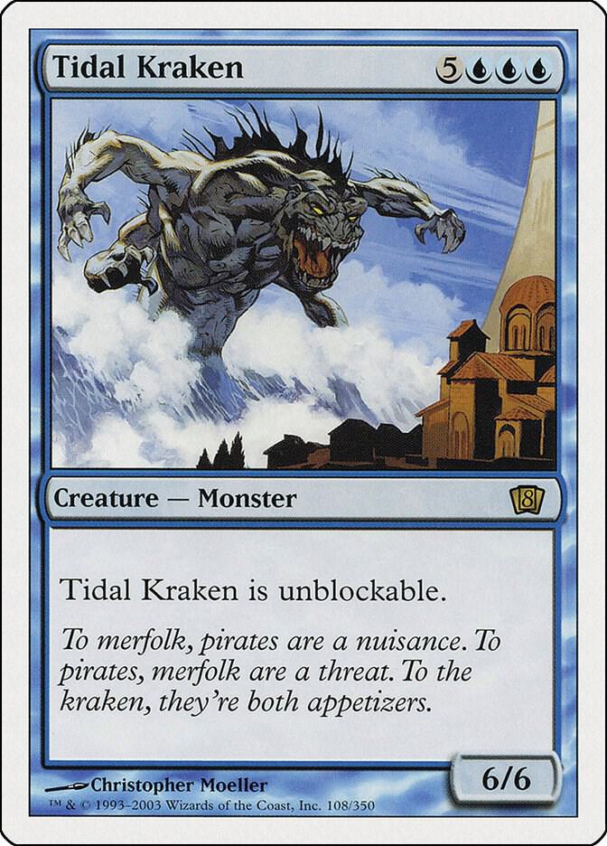 Tidal Kraken 108 card from 8th Edition