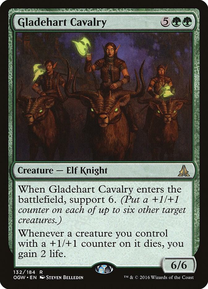 Gladehart Cavalry 132 card from Oath of the Gatewatch