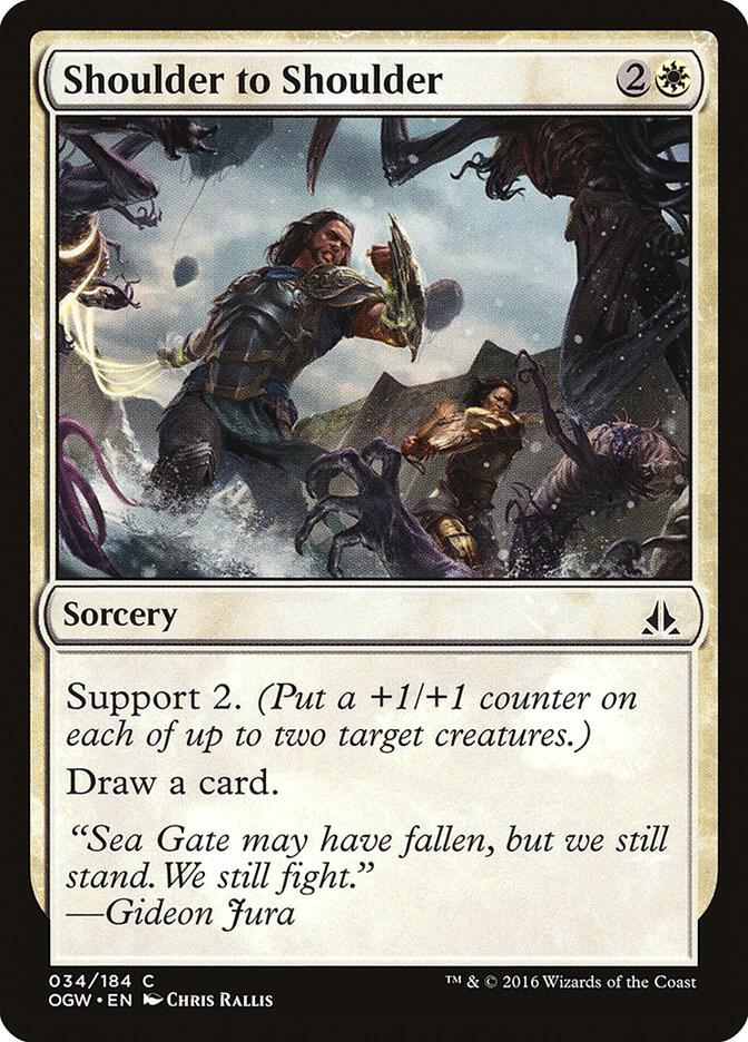 Shoulder to Shoulder 34 card from Oath of the Gatewatch