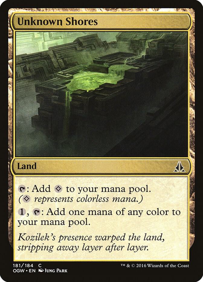 Unknown Shores 181 card from Oath of the Gatewatch