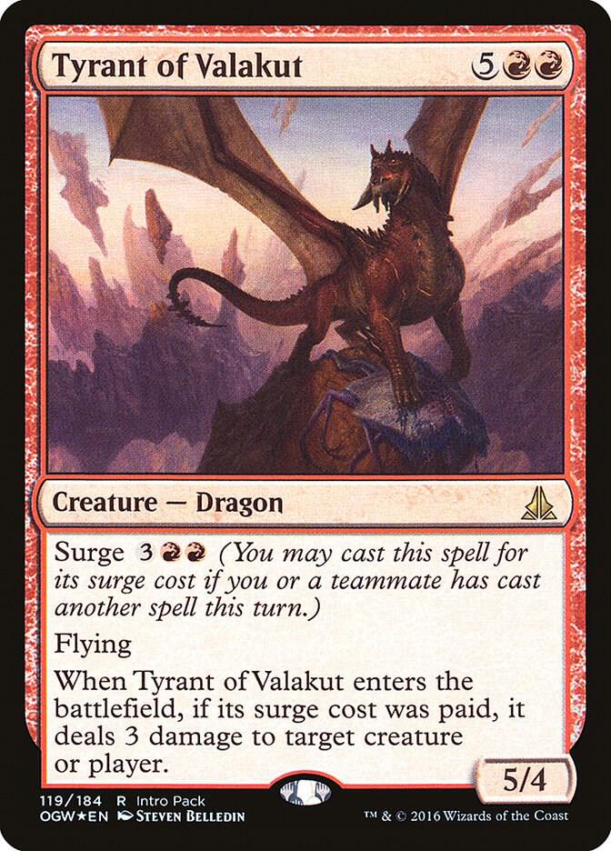 Tyrant of Valakut 119 card from Unique and Miscellaneous Promos