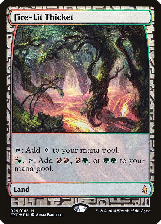 Fire-Lit Thicket 29 card from Zendikar Expeditions