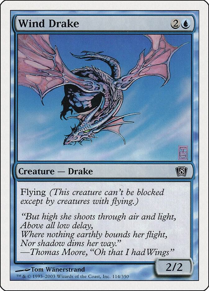 Wind Drake 114 card from 8th Edition