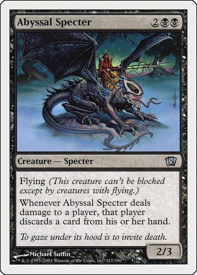 Abyssal Specter 117 card from 8th Edition