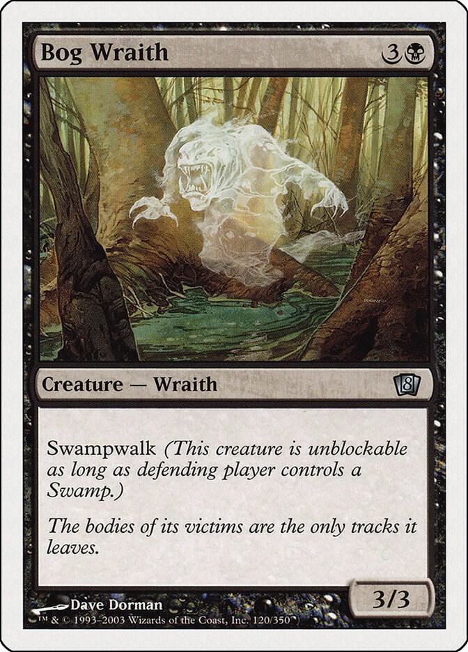 Bog Wraith 120 card from 8th Edition
