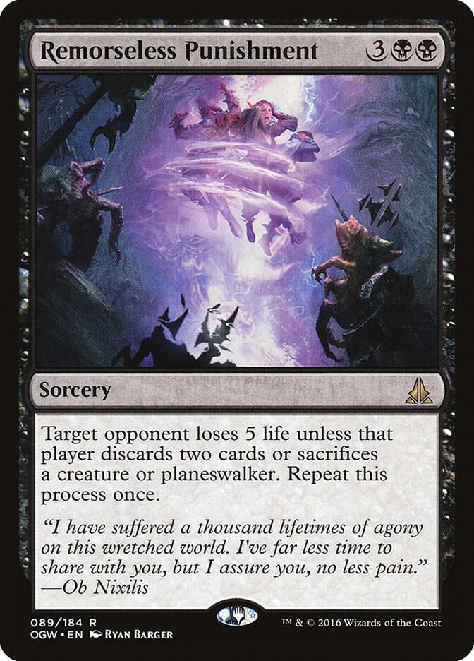 Remorseless Punishment 89 card from Oath of the Gatewatch