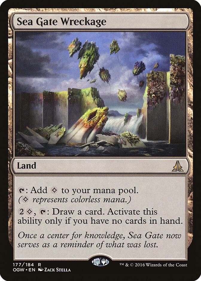 Sea Gate Wreckage 177 card from Oath of the Gatewatch