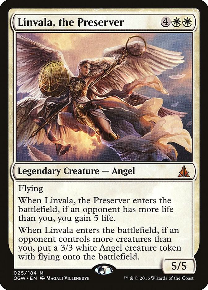 Linvala, the Preserver 25 card from Oath of the Gatewatch