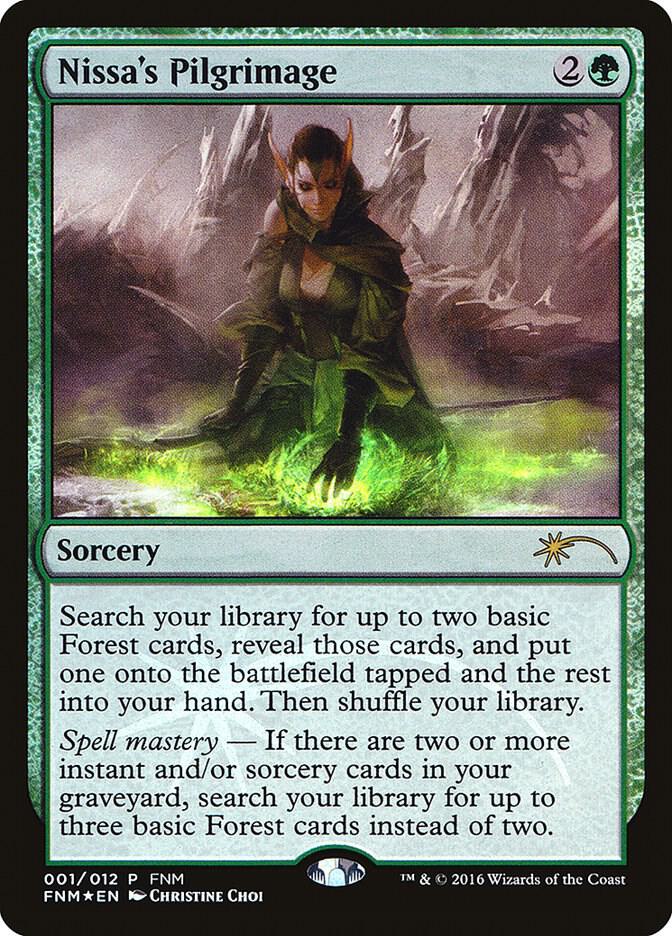 Nissa's Pilgrimage 1 card from FNM Promos