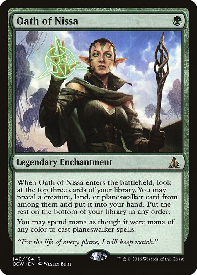 Oath of Nissa 140 card from Oath of the Gatewatch