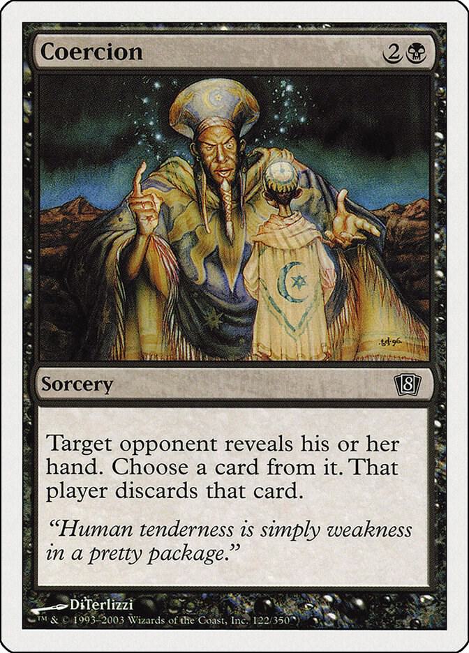 Coercion 122 card from 8th Edition