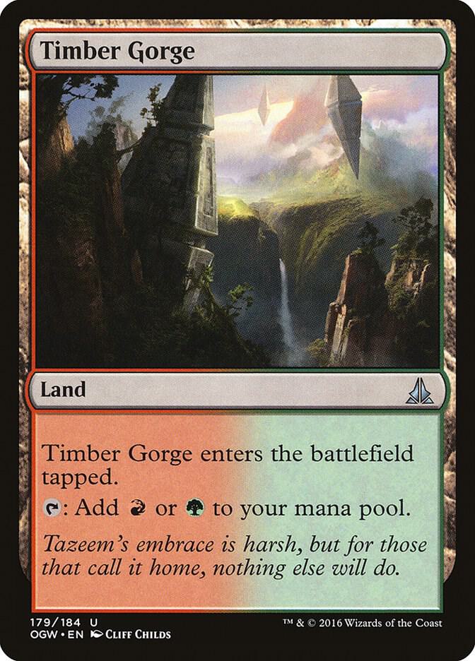 Timber Gorge 179 card from Oath of the Gatewatch