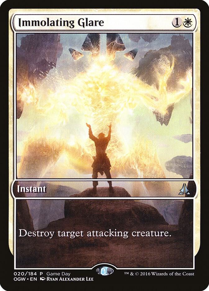 Immolating Glare 20 card from Game Day & Store Championship Promos