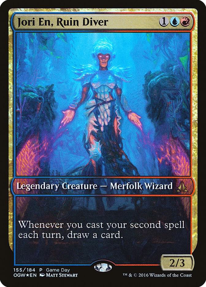 Jori En, Ruin Diver 155 card from Game Day & Store Championship Promos