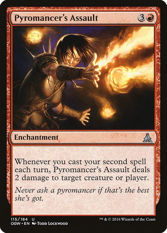Pyromancer's Assault 115 card from Oath of the Gatewatch