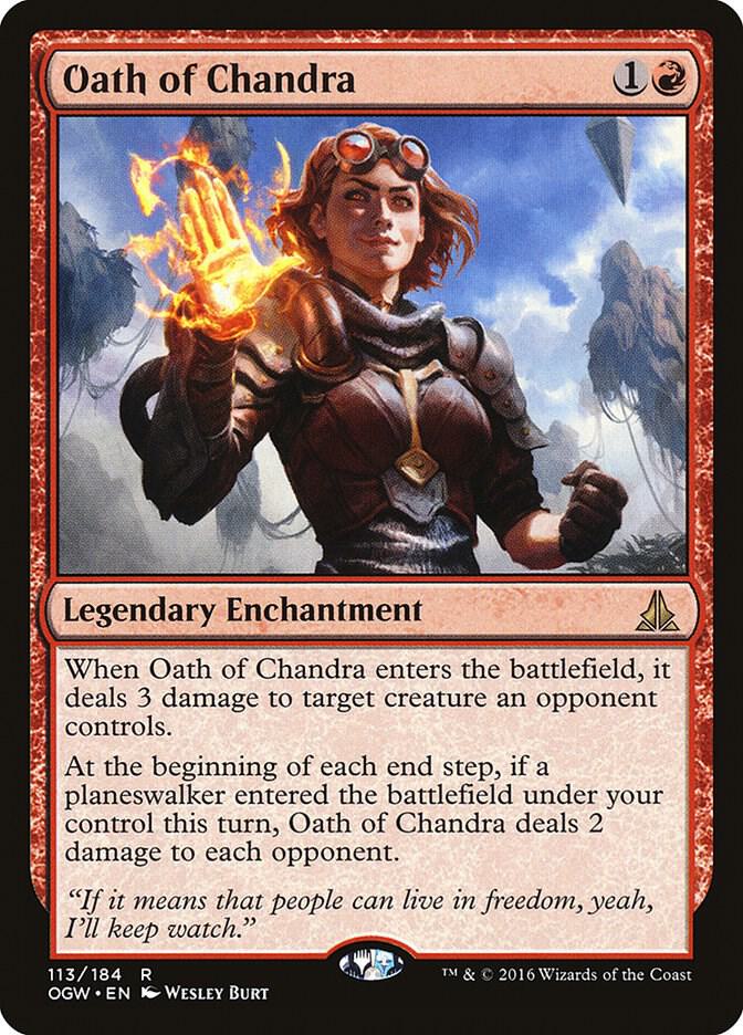 Oath of Chandra 113 card from Oath of the Gatewatch