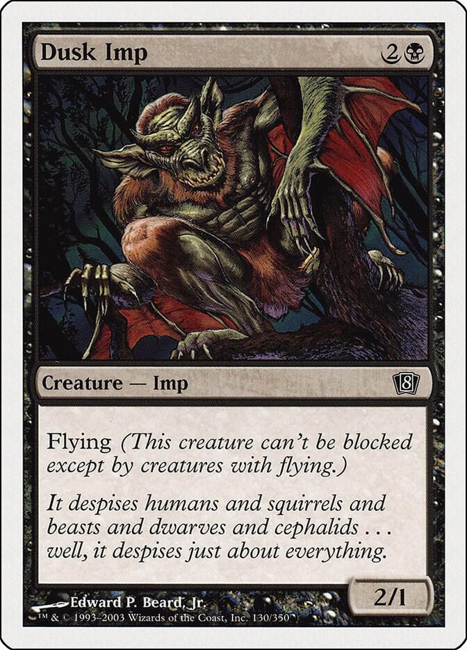 Dusk Imp 130 card from 8th Edition