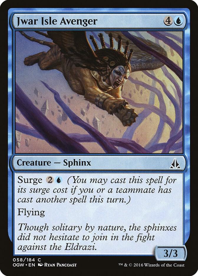 Jwar Isle Avenger 58 card from Oath of the Gatewatch
