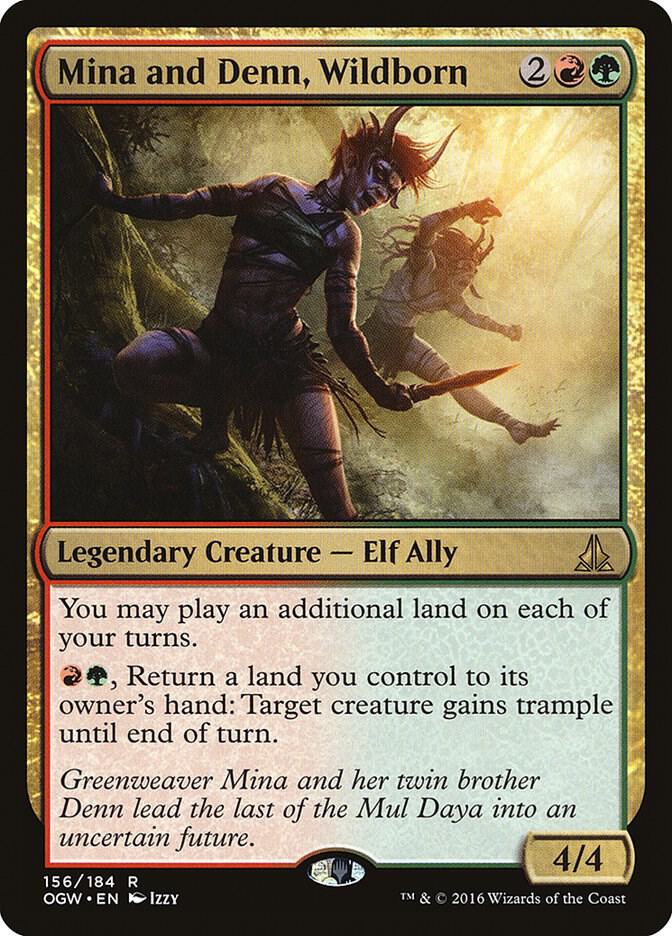 Mina and Denn, Wildborn 156 card from Oath of the Gatewatch
