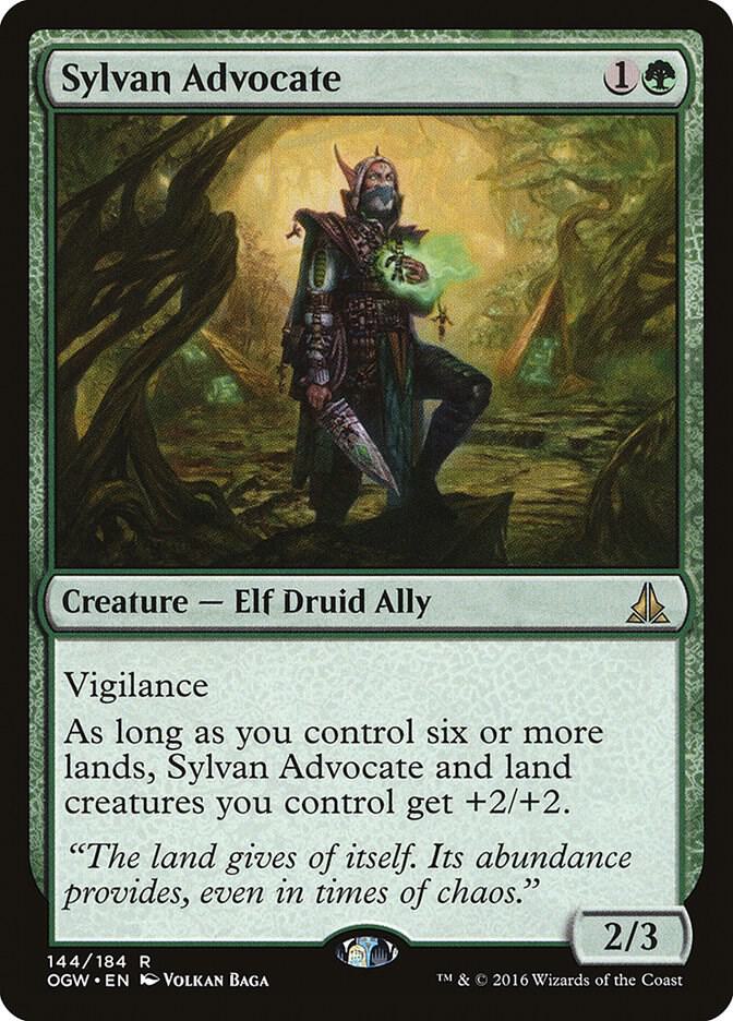 Sylvan Advocate 144 card from Oath of the Gatewatch