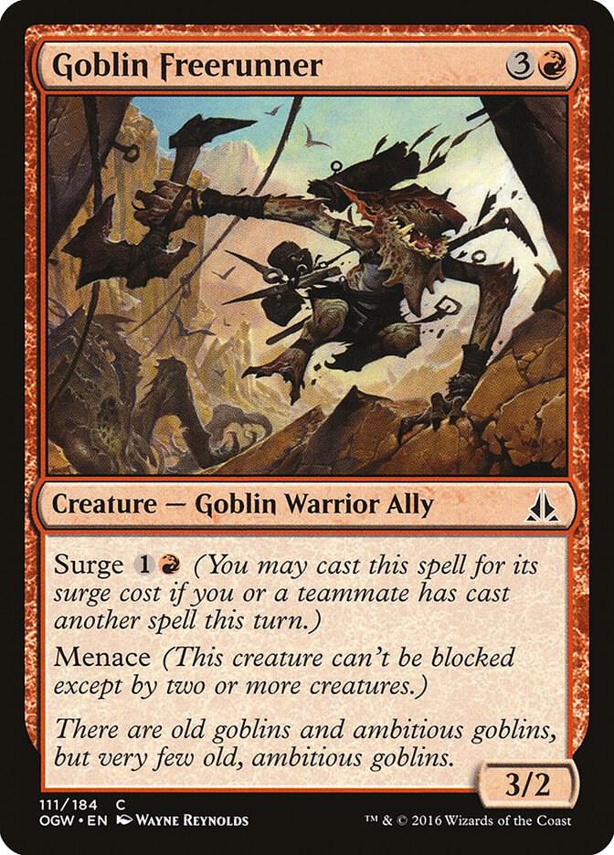 Goblin Freerunner 111 card from Oath of the Gatewatch