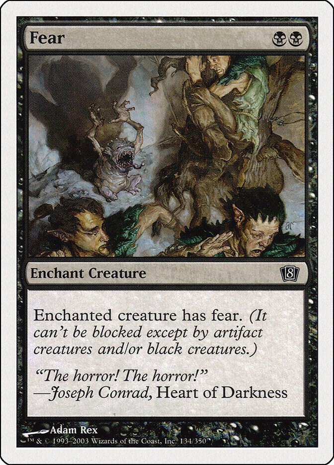 Fear 134 card from 8th Edition