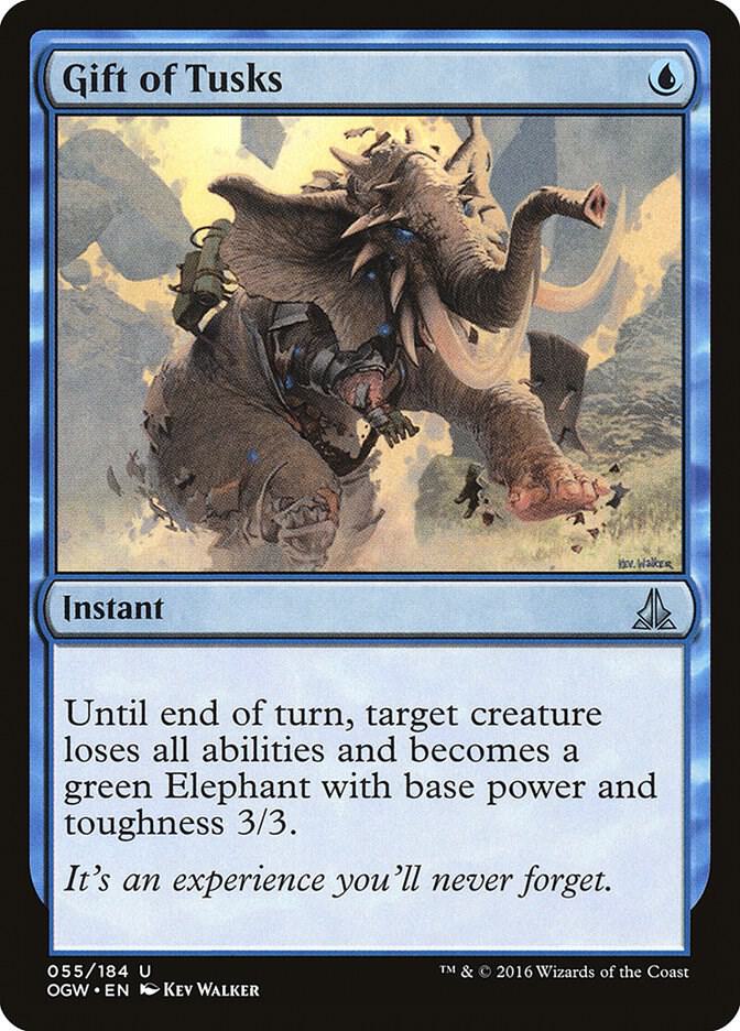 Gift of Tusks 55 card from Oath of the Gatewatch