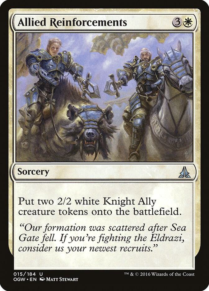 Allied Reinforcements 15 card from Oath of the Gatewatch