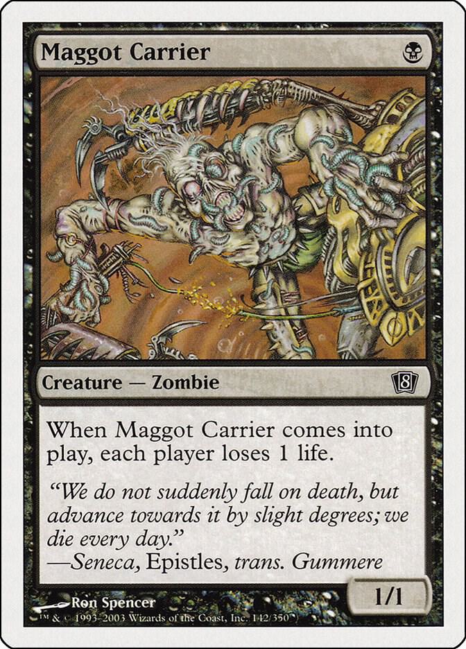 Maggot Carrier 142 card from 8th Edition