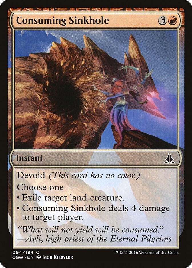 Consuming Sinkhole 94 card from Oath of the Gatewatch