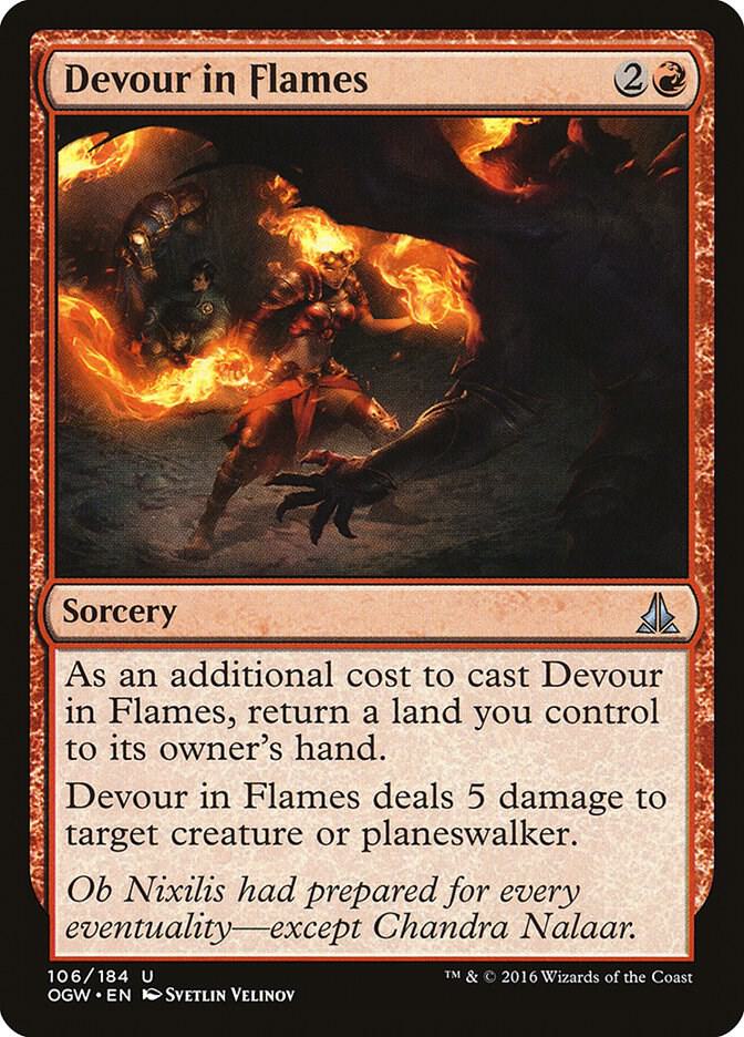 Devour in Flames 106 card from Oath of the Gatewatch