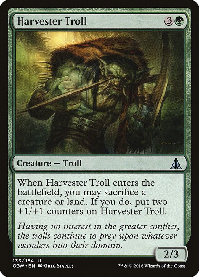 Harvester Troll 133 card from Oath of the Gatewatch