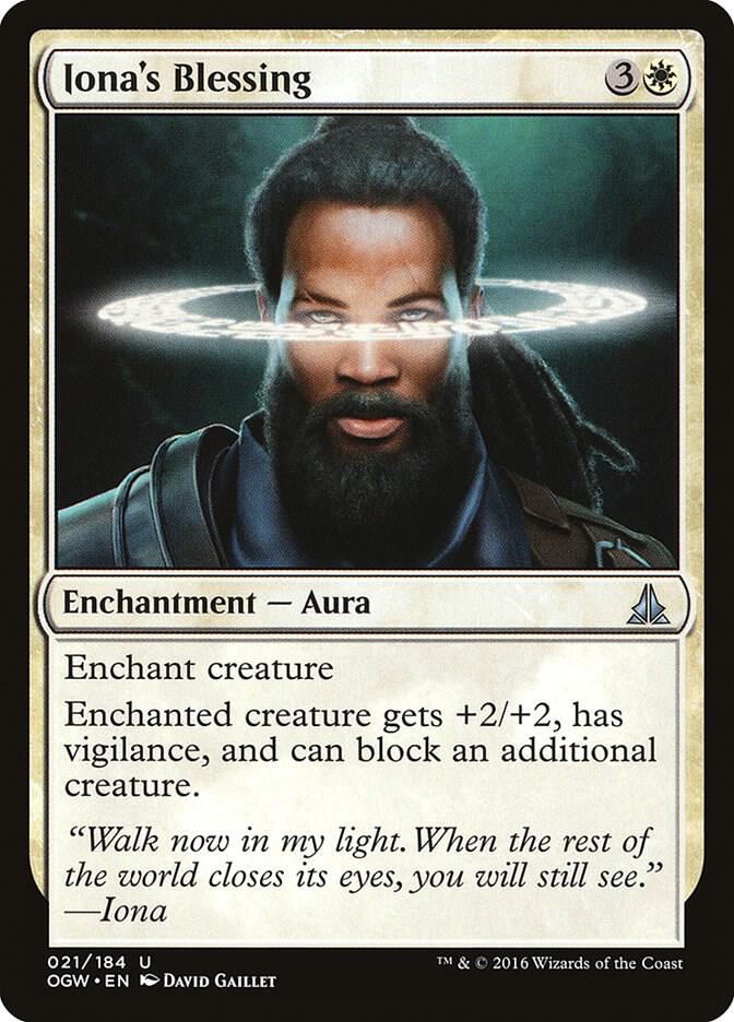 Iona's Blessing 21 card from Oath of the Gatewatch