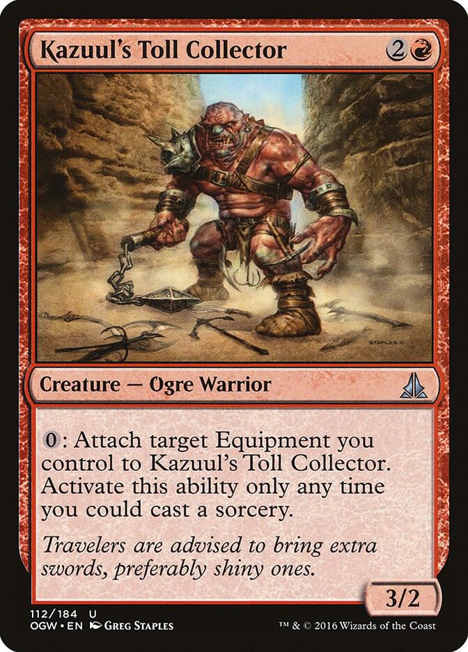 Kazuul's Toll Collector 112 card from Oath of the Gatewatch