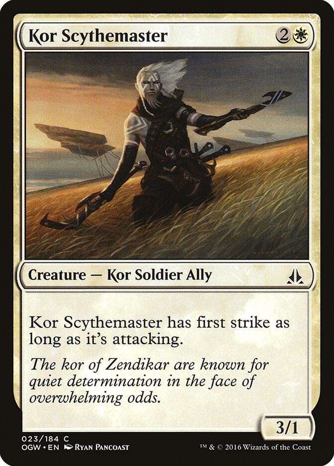 Kor Scythemaster 23 card from Oath of the Gatewatch