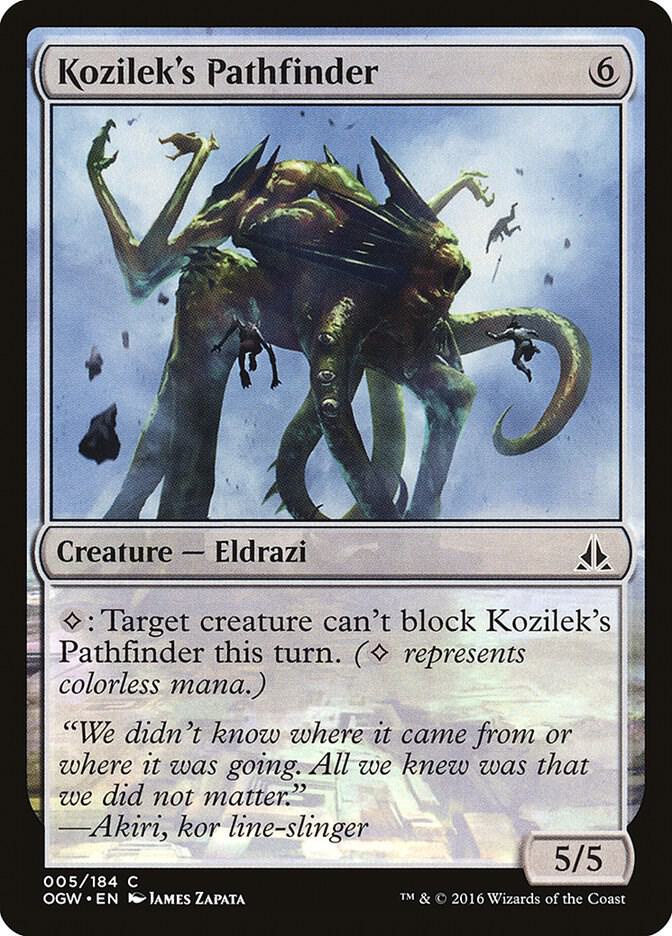 Kozilek's Pathfinder 5 card from Oath of the Gatewatch
