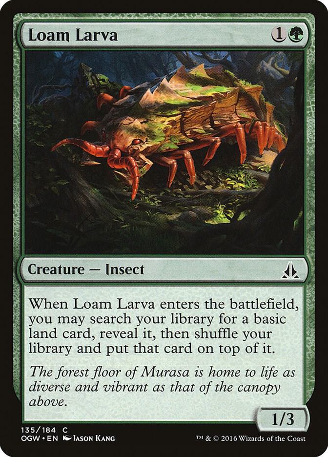 Loam Larva 135 card from Oath of the Gatewatch