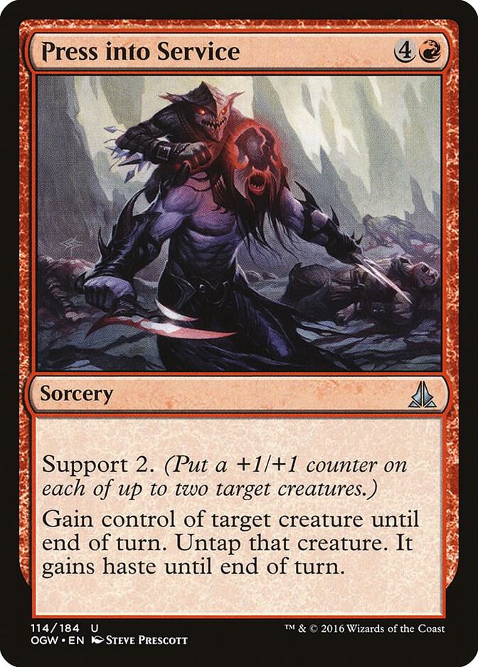 Press into Service 114 card from Oath of the Gatewatch
